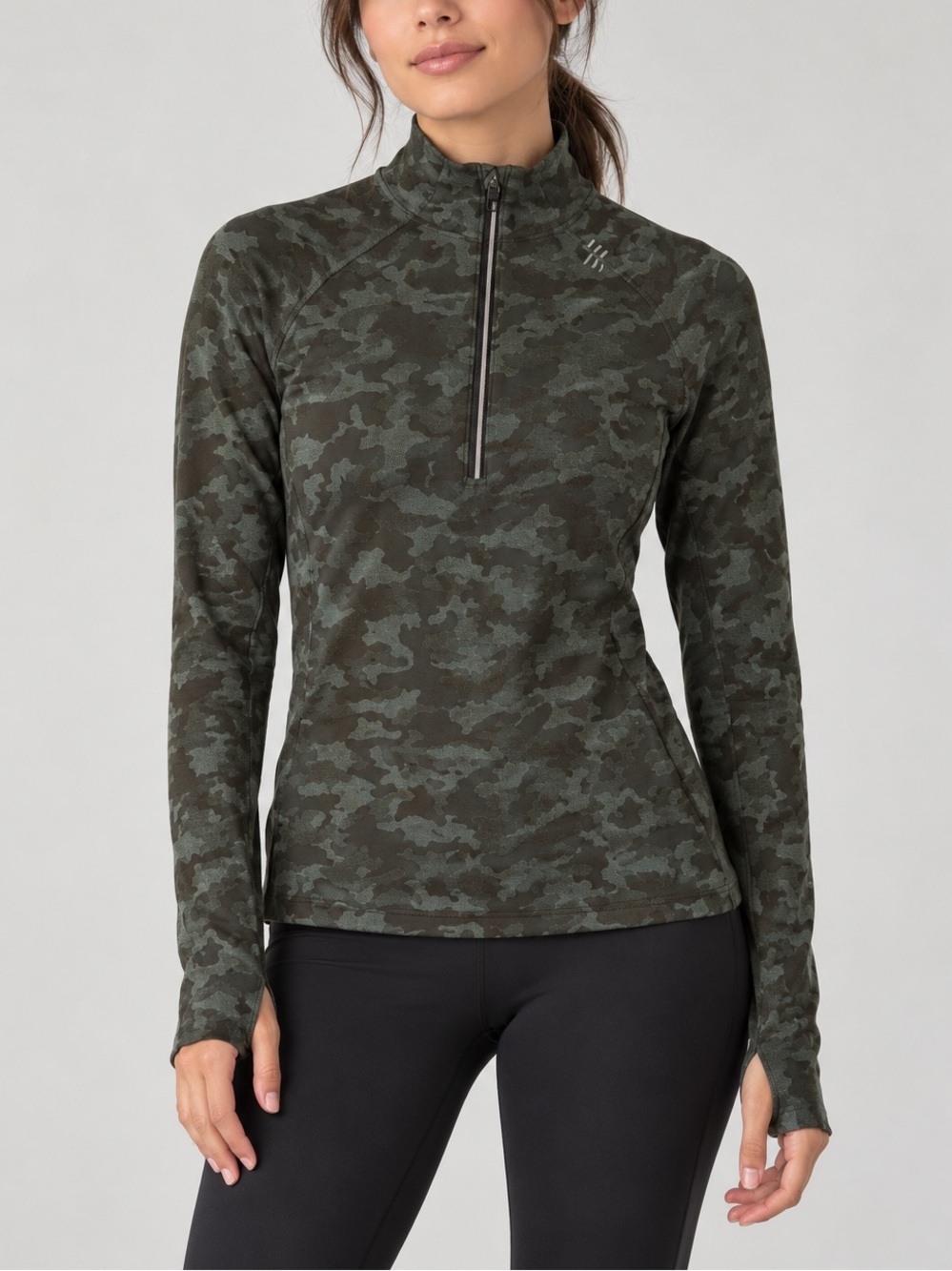 lululemon athletica Green Camo Long Sleeve Shirt
